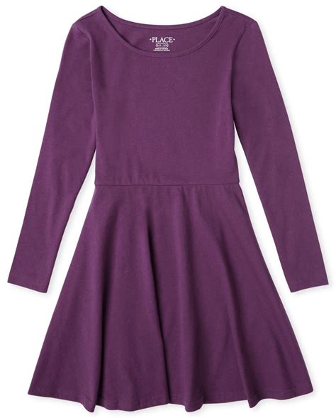 skater dress in knit ysl|skater dress for girls.